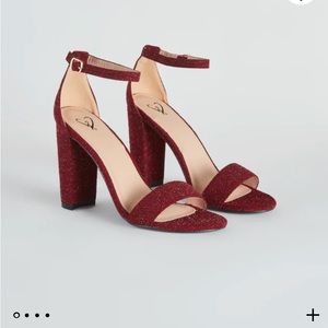 Windsor So Spectacular Glitter Block Heels